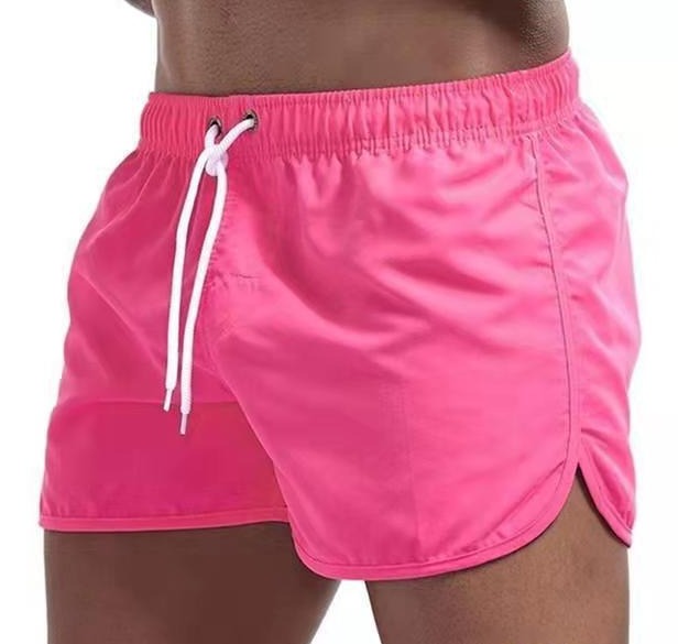 "Schnelltrocknende Herren Badeshorts mit verstellbarem Bund, stilvollem Design und praktischer Tasche, ideal für den Strand."