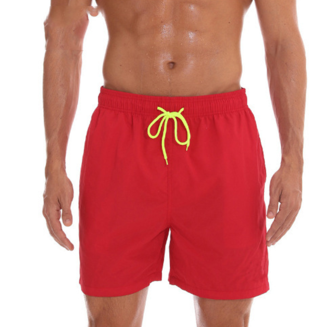 Schnelltrocknende Herren Badeshorts, modern, farbenfroh, mit Taschen, ideal für den Strand, bietet Komfort und schnelles Troc