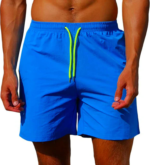Schnelltrocknende Herren Badeshorts, modern, farbenfroh, mit Taschen, ideal für den Strand, bietet Komfort und schnelles Troc