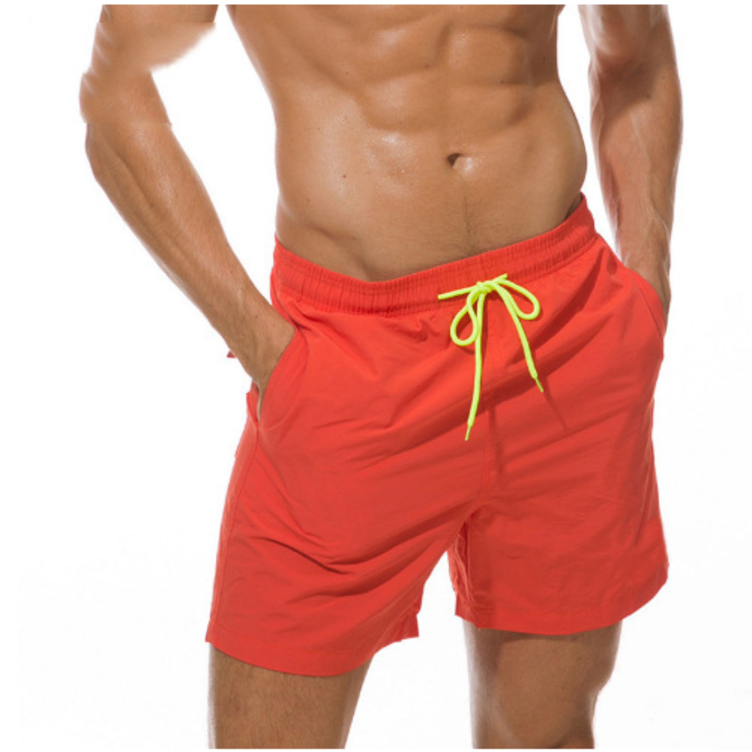 Schnelltrocknende Herren Badeshorts, modern, farbenfroh, mit Taschen, ideal für den Strand, bietet Komfort und schnelles Troc