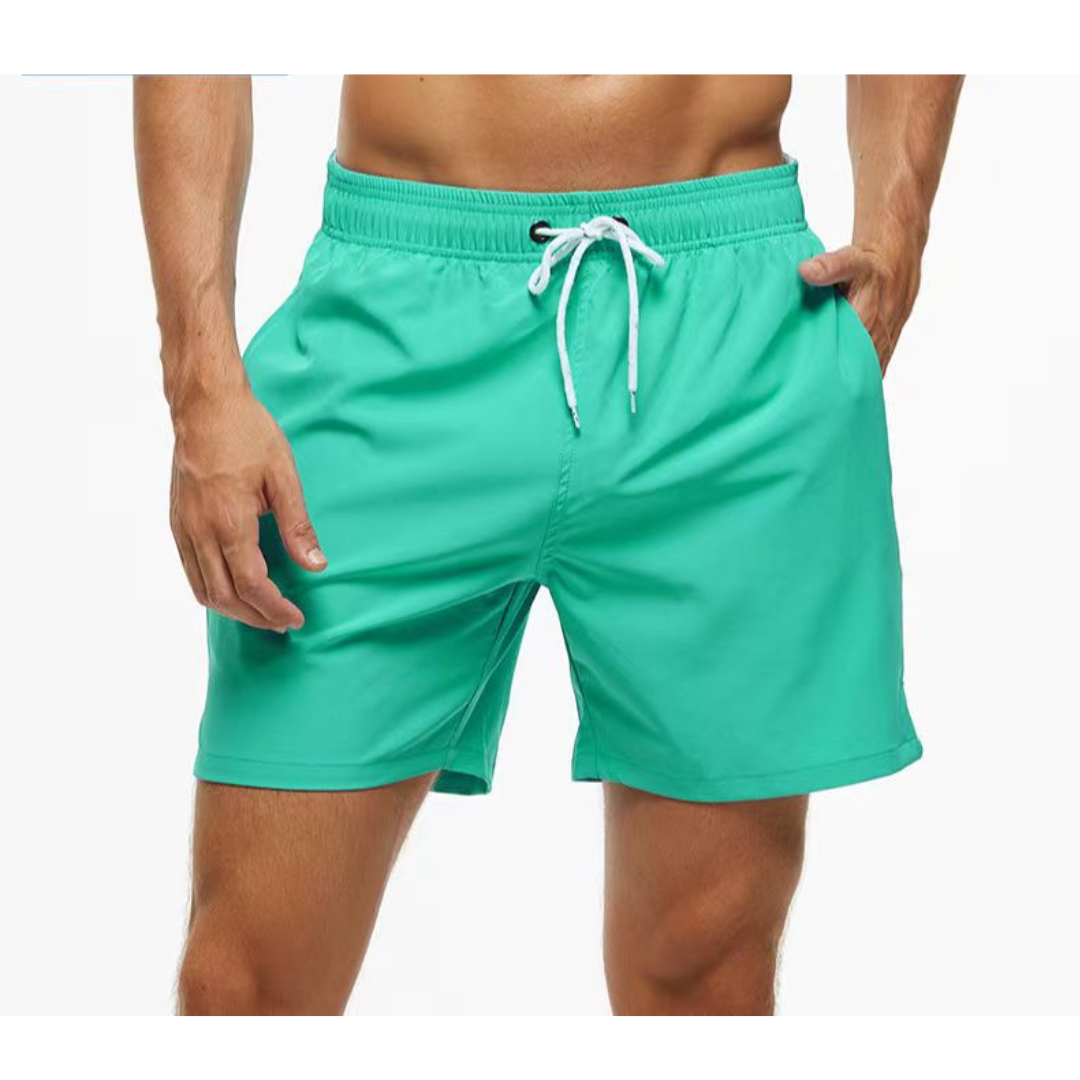 Schnelltrocknende Herren Badeshorts, modern, farbenfroh, mit Taschen, ideal für den Strand, bietet Komfort und schnelles Troc