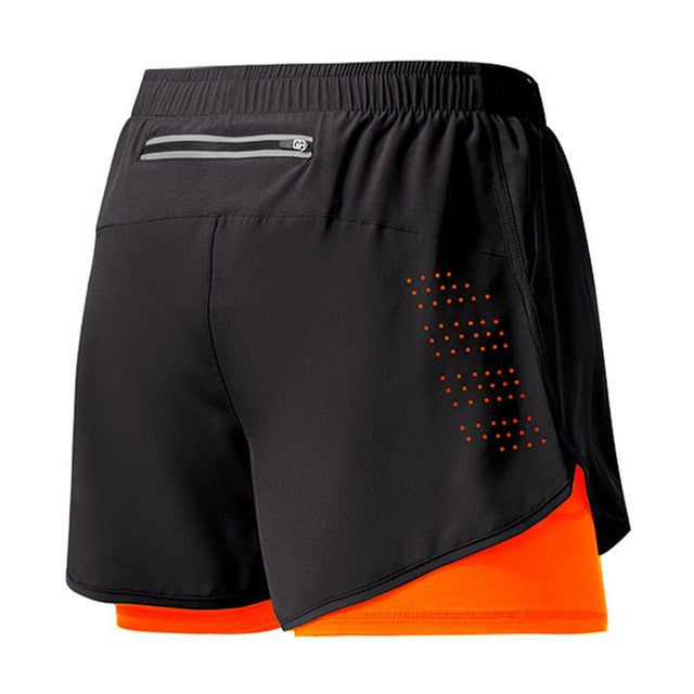 "Schnelltrocknende Herren Laufshorts mit Reißverschluss, schwarz, atmungsaktiv, ideal für Sport und Fitness, Größe M"