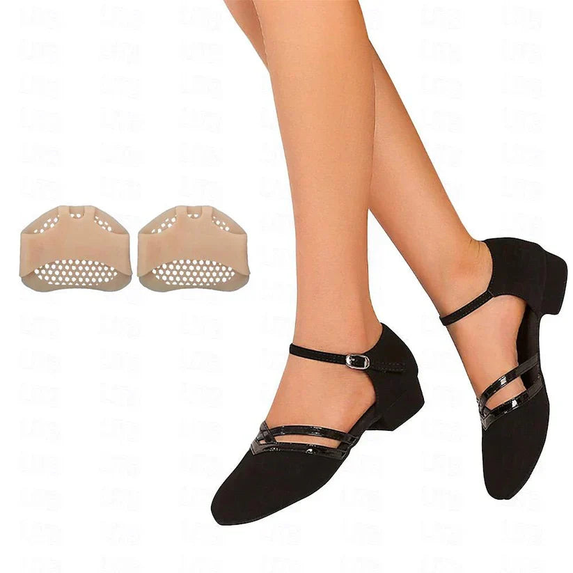 Schwarze Damen Tanzschuhe mit elegantem Design, flexible rutschfeste Sohle und ergonomischer Passform für modernen Tanz.