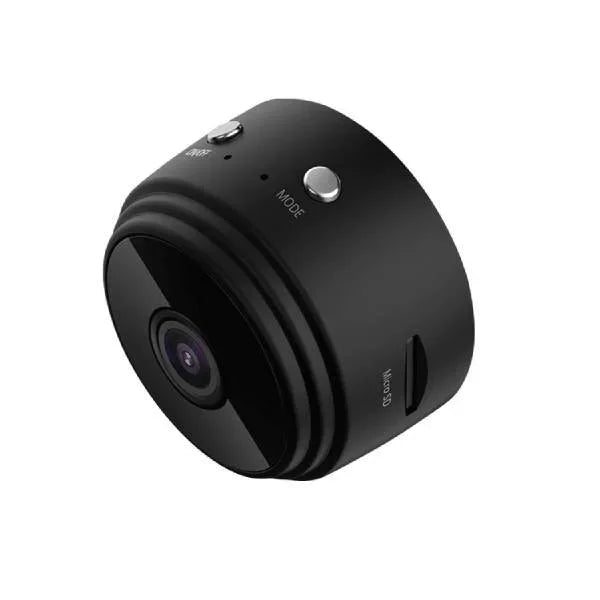 "Schwarze HD kabellose Rückfahrkamera, flexibel montierbar, ideal für Wohnmobile, Lkws und Anhänger, mit Nachtsicht."