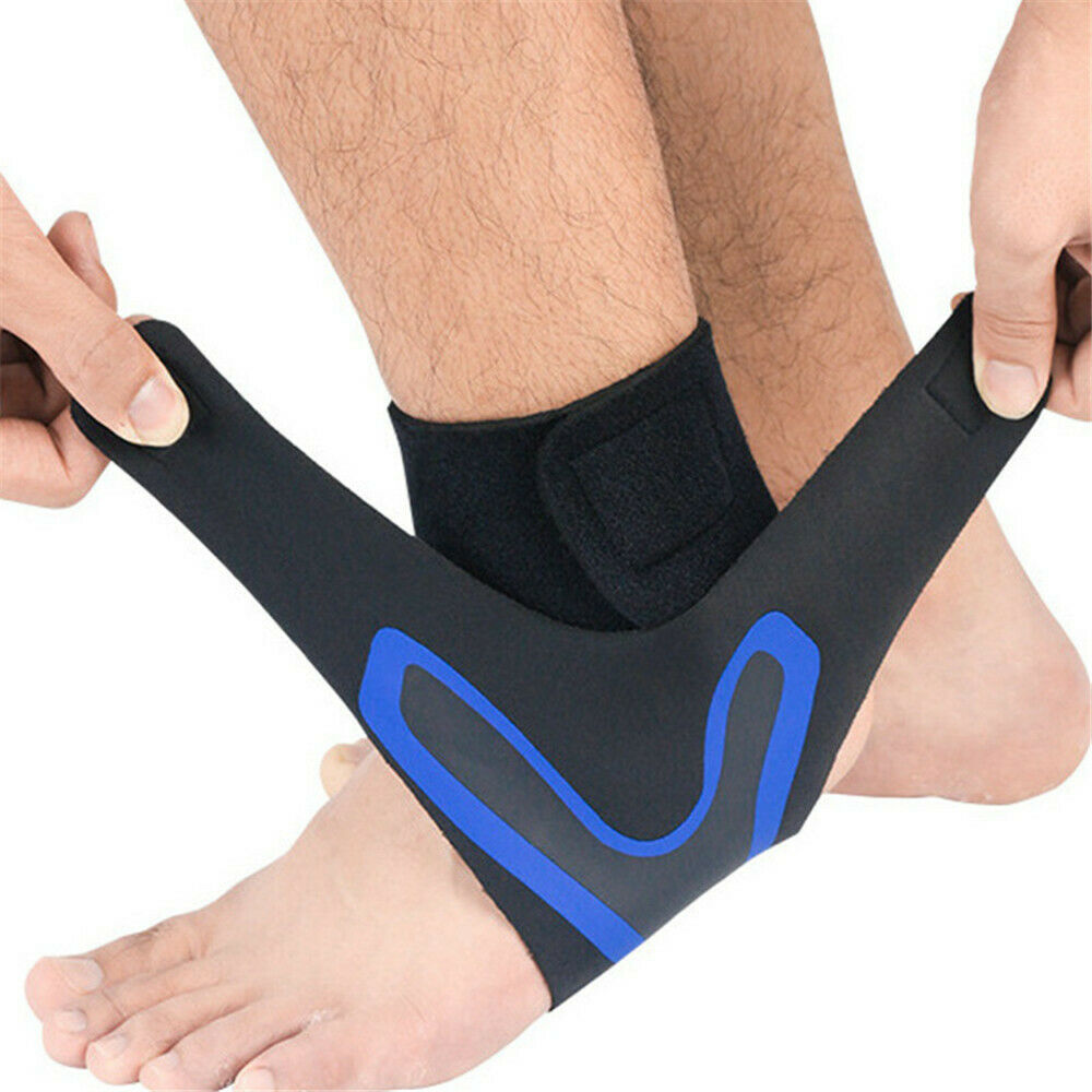 "Schwarze Knöchelbandage für Schmerzlinderung, Stabilität und Komfort, ergonomisches Design für Sport und Alltag."