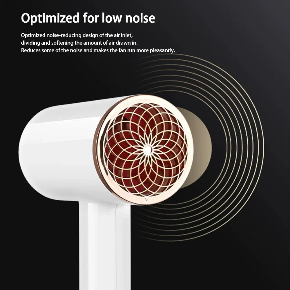 "Schwarzer 2400W Haartrockner mit Ionentechnologie, ergonomischem Griff und Kalt-/Warmluftfunktion für Profi-Styling."