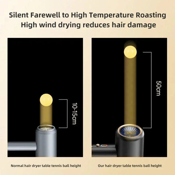 "Schwarzer 2400W Haartrockner mit Ionentechnologie, ergonomischem Griff und Kalt-/Warmluftfunktion für Profi-Styling."