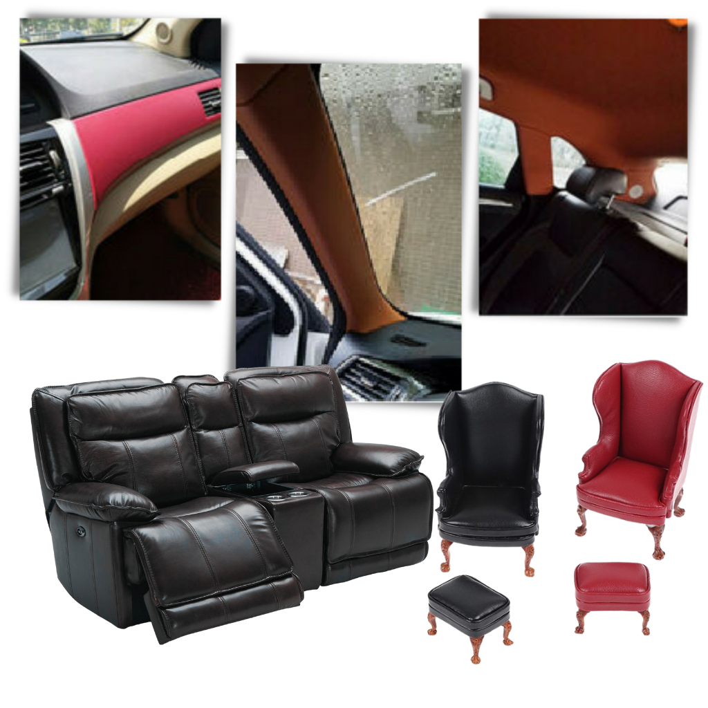 "Selbstklebender Leder Reparaturflicken in Beige für Möbelreparatur, langlebig und wasserresistent, einfache Anwendung."