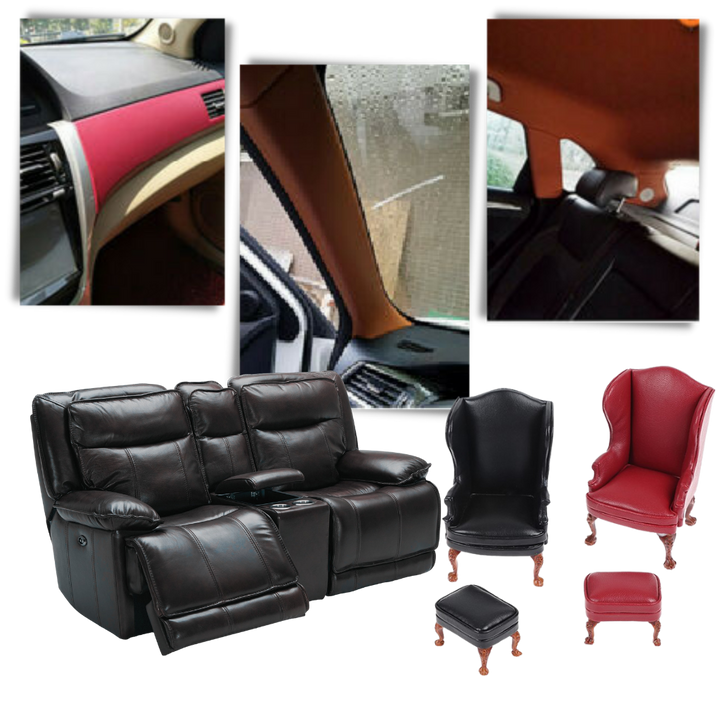 "Selbstklebender Leder Reparaturflicken in Beige für Möbelreparatur, langlebig und wasserresistent, einfache Anwendung."