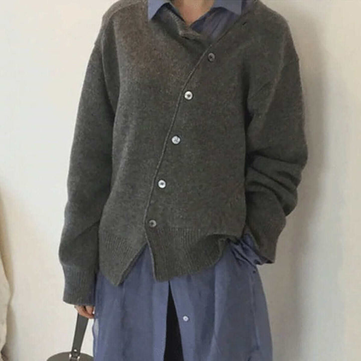Eleganter Strick-Cardigan mit Knopfverschluss