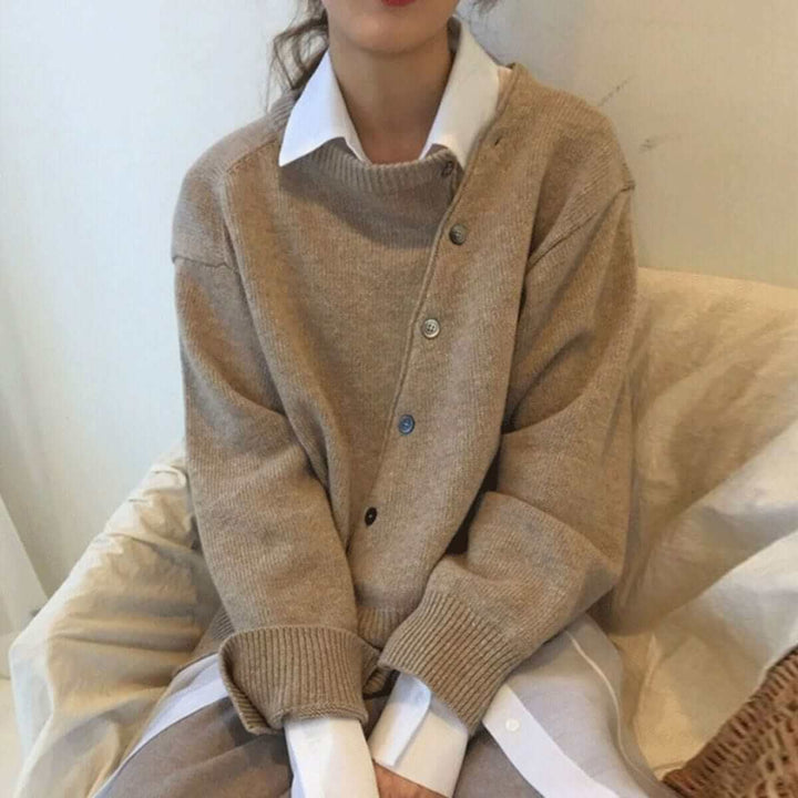 Eleganter Strick-Cardigan mit Knopfverschluss