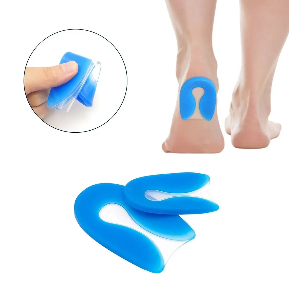 "Silikon-Fersenpolster im Schuh für Komfort und Schmerzlinderung, ergonomisches Design, weich und rutschfest"