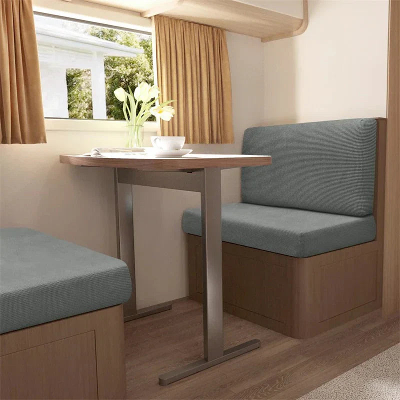 "Sitzbankbezüge Caravan in modernem Design, schützend, komfortabel, für Wohnmobil; universell passend, einfach zu montieren."