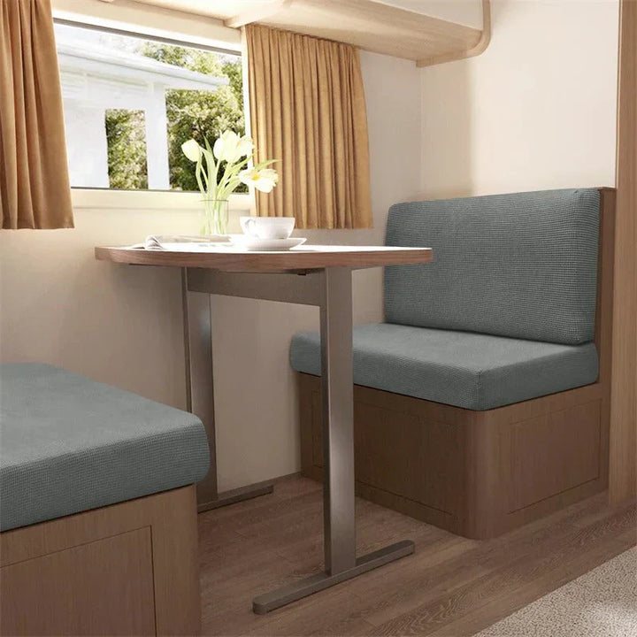 "Sitzbankbezüge Caravan in modernem Design, schützend, komfortabel, für Wohnmobil; universell passend, einfach zu montieren."