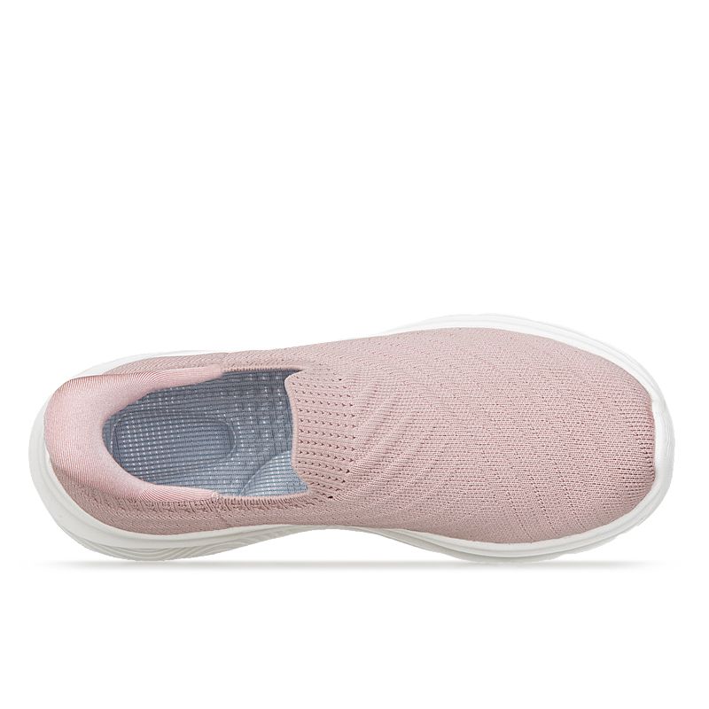 "Slip On Sneaker Damen, bequemer Anti-Schmerz Schlupfschuh, lila, gepolsterte Einlegesohle, rutschfest, ohne Schnürsenkel"