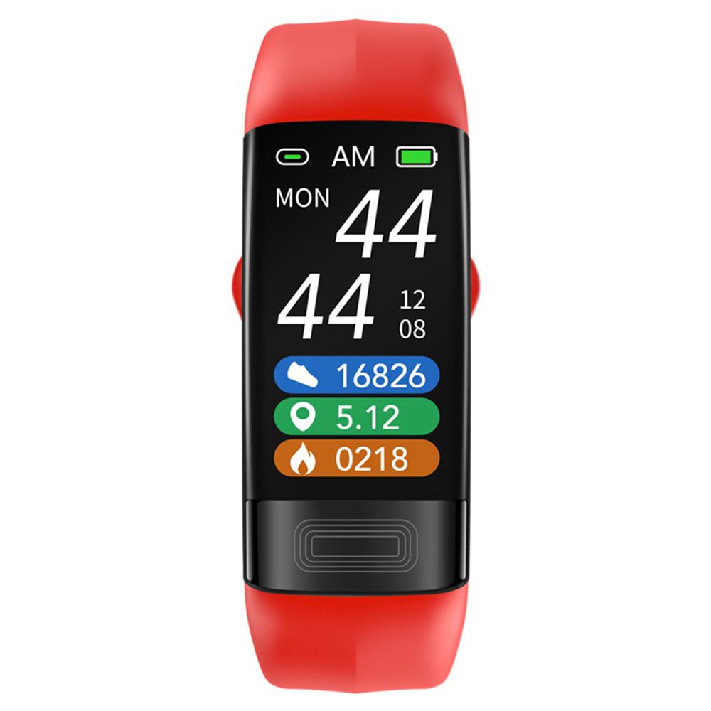 "Smart Armband mit Blutdruckmonitor, EKG & Schlaftracker, FDA zugelassen. Schlankes Design, aus langlebigem Silikon."