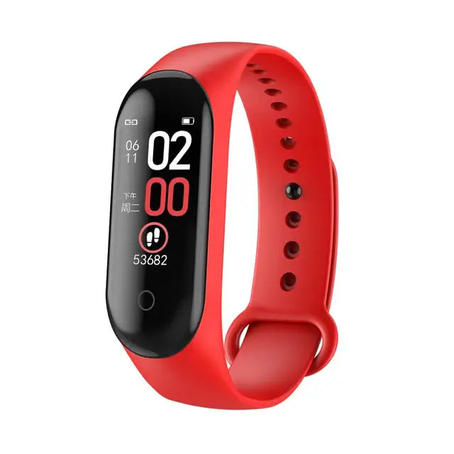 "Smartwatch mit Blutdruck- & Herzfrequenzmesser, schwarzer TFT-Touchscreen, wasserdicht IP67 für Gesundheitsüberwachung."