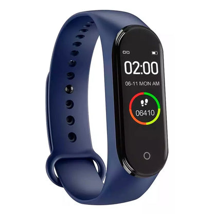"Smartwatch mit Blutdruck- & Herzfrequenzmesser, schwarzer TFT-Touchscreen, wasserdicht IP67 für Gesundheitsüberwachung."