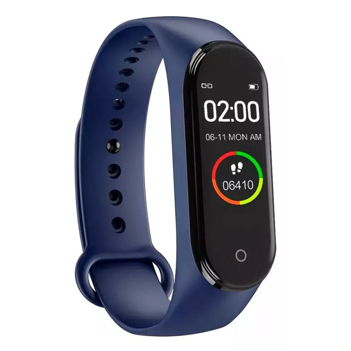 "Smartwatch mit Blutdruck- & Herzfrequenzmesser, schwarzer TFT-Touchscreen, wasserdicht IP67 für Gesundheitsüberwachung."