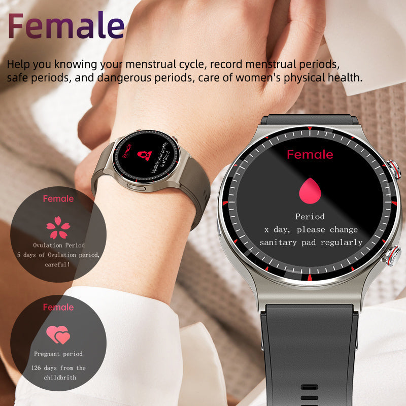 "Smartwatch mit EKG, Blutsauerstoff- und Herzfrequenzüberwachung, stilvolles Design, Gesundheitsüberwachung, Technologie-Gadg