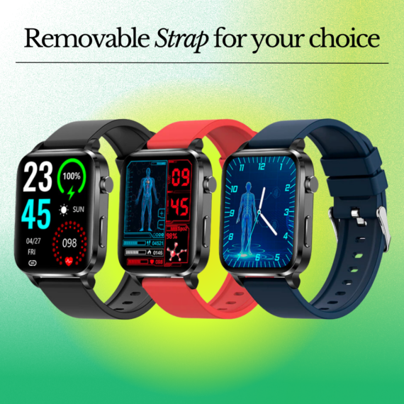 "Smartwatch mit glattem Display, ideal zur schmerzlosen Blutzuckermessung und Wellness-Überwachung für Gesundheit und Stil."
