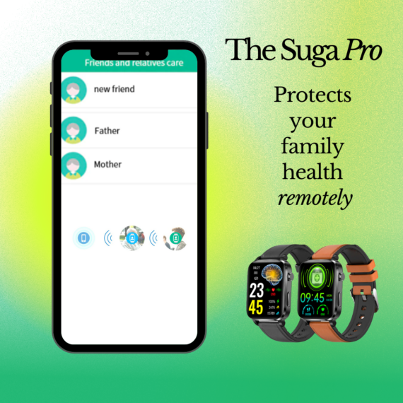"Smartwatch mit glattem Display, ideal zur schmerzlosen Blutzuckermessung und Wellness-Überwachung für Gesundheit und Stil."