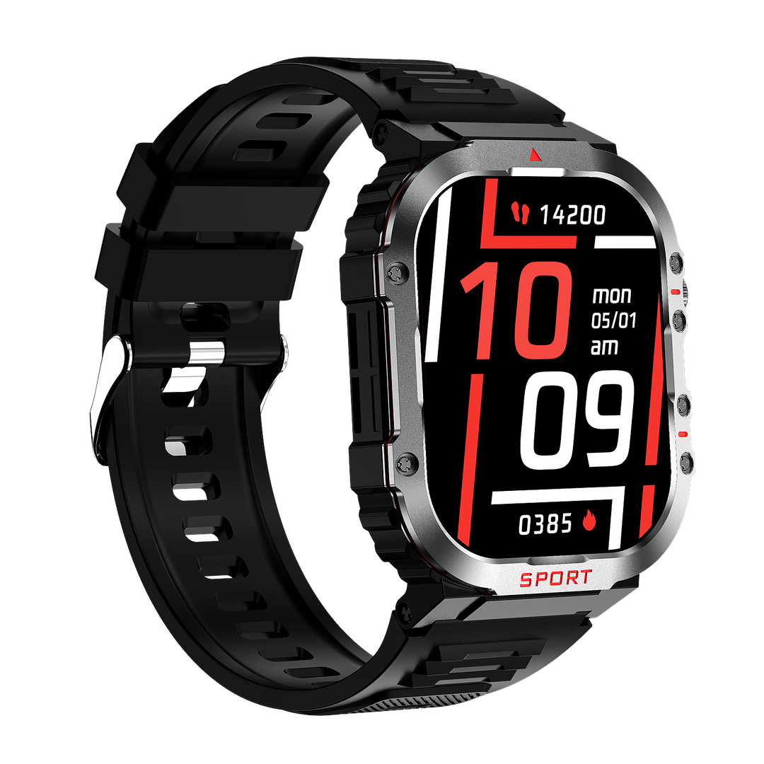 "Smartwatch mit großem HD-Display und Gesundheitsmonitor, Blutzucker- und Herzfrequenzüberwachung, stilvolles Design."