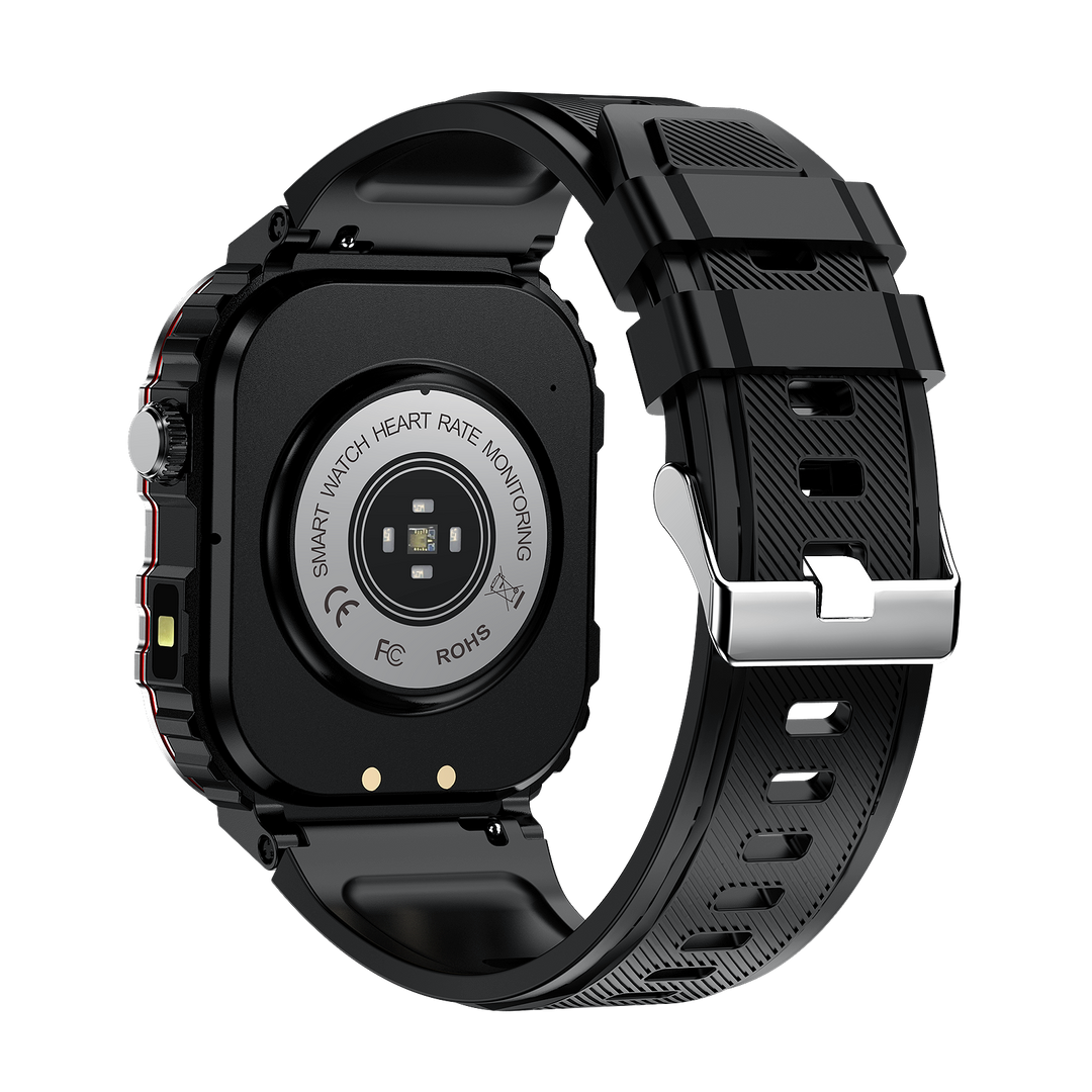 "Smartwatch mit großem HD-Display und Gesundheitsmonitor, Blutzucker- und Herzfrequenzüberwachung, stilvolles Design."