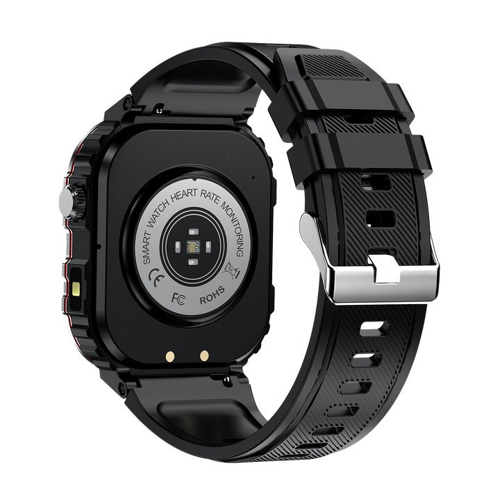"Smartwatch mit großem HD-Display und Gesundheitsmonitor, Blutzucker- und Herzfrequenzüberwachung, stilvolles Design."