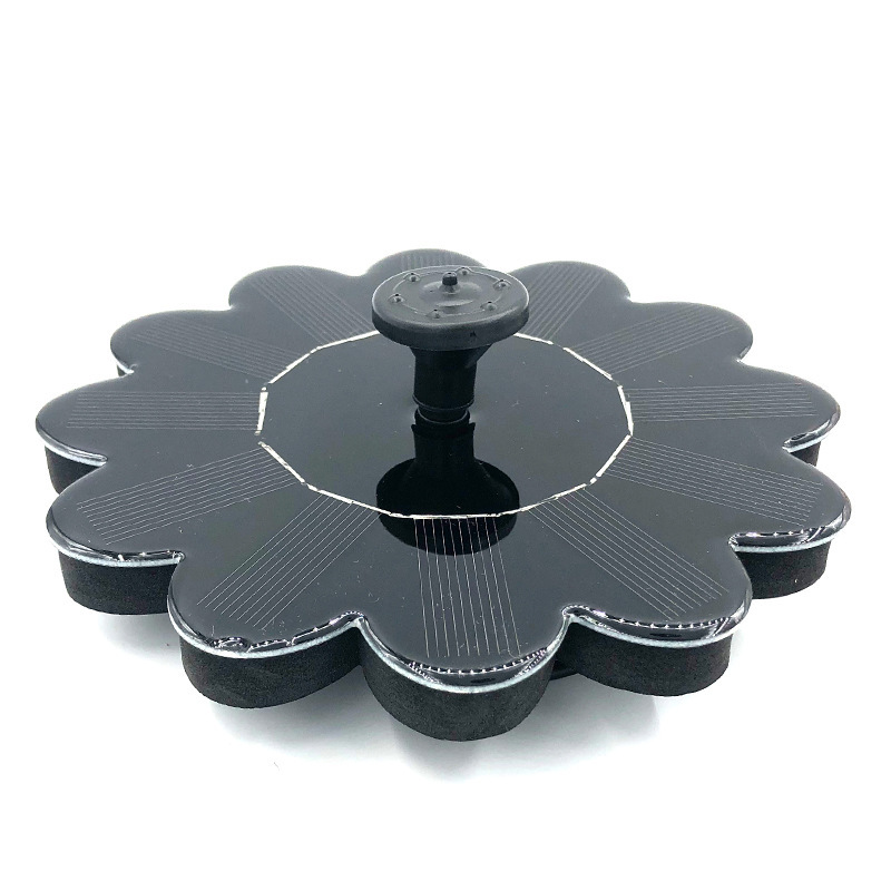 "Solarbetriebener Gartenbrunnen mit Blumen-Design für Teiche, zeigt elegante Wasserfontäne, solarbetrieben, umweltfreundlich"