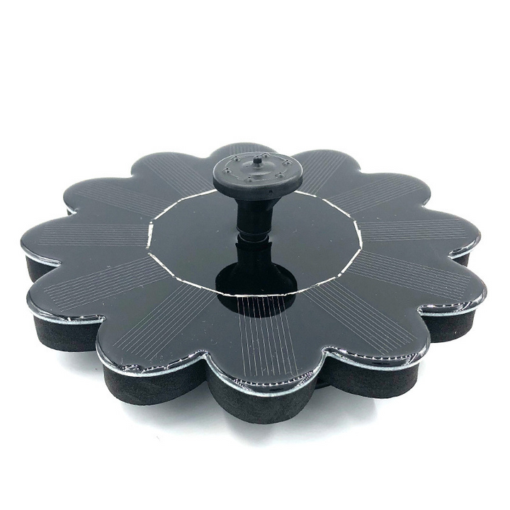 "Solarbetriebener Gartenbrunnen mit Blumen-Design für Teiche, zeigt elegante Wasserfontäne, solarbetrieben, umweltfreundlich"