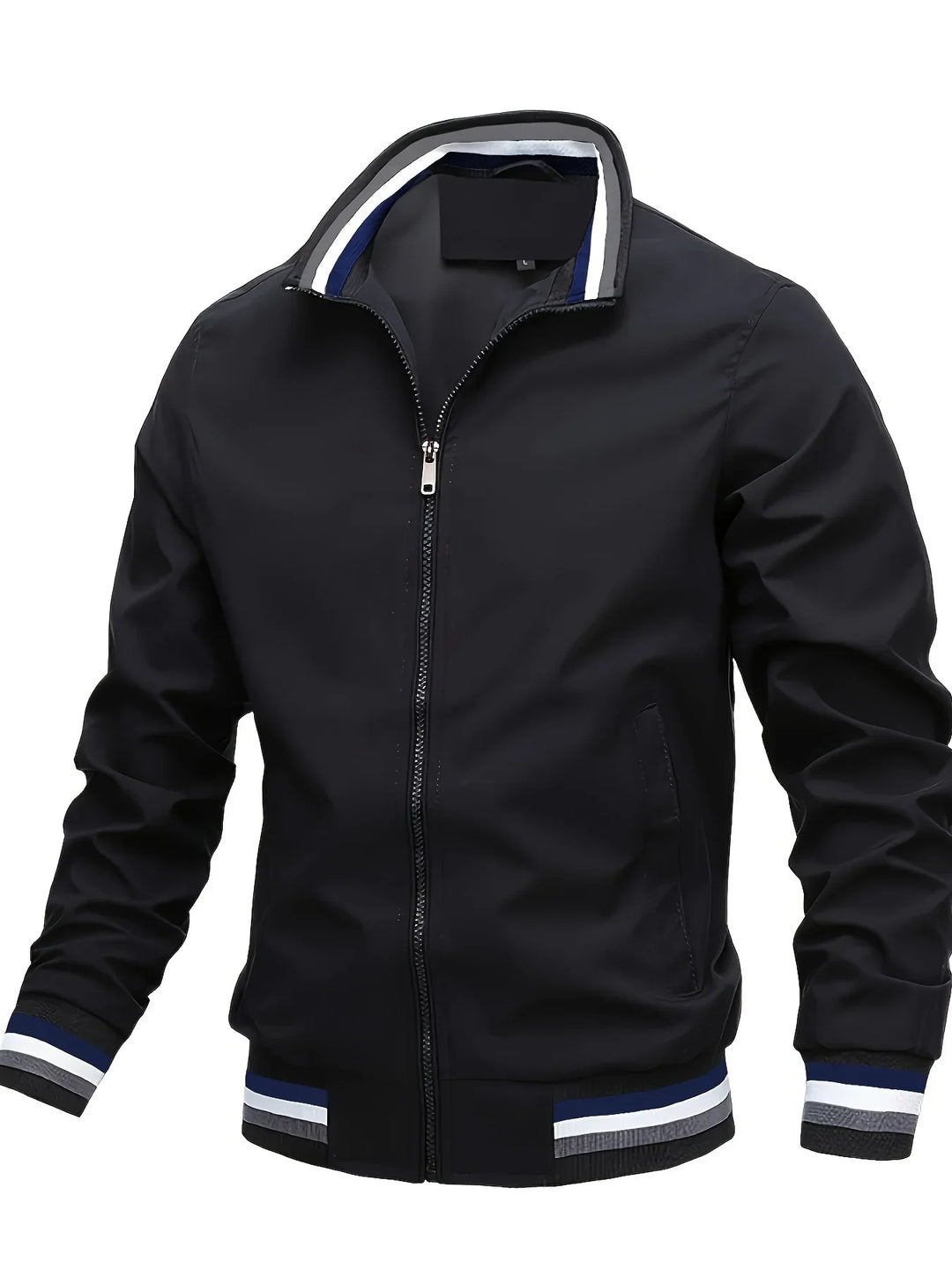 "Sportliche Herren Übergangsjacke, vielseitig, komfortabel, klassisches Design, mit Taschen und stilvollem Kragen."