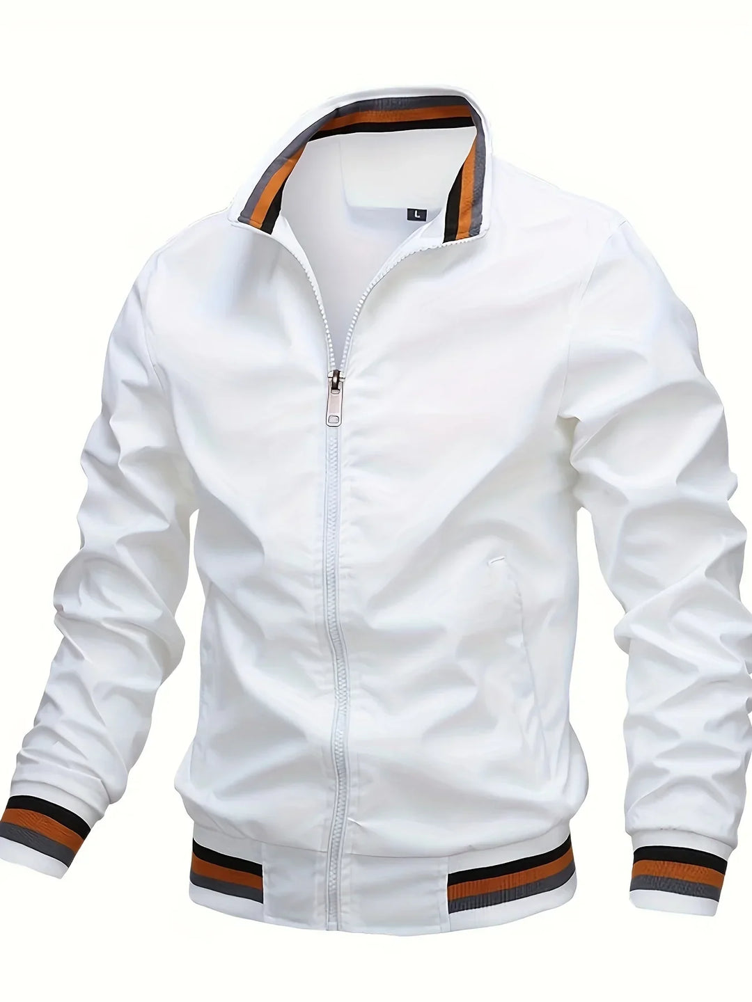 "Sportliche Herren Übergangsjacke, vielseitig, komfortabel, klassisches Design, mit Taschen und stilvollem Kragen."