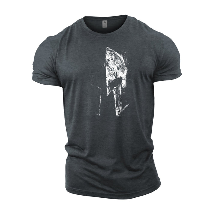 "Sportliches Herren Fitness T-Shirt, atmungsaktiv, körpernah, in Grau, perfektes Training-Top für maximale Bewegungsfreiheit.