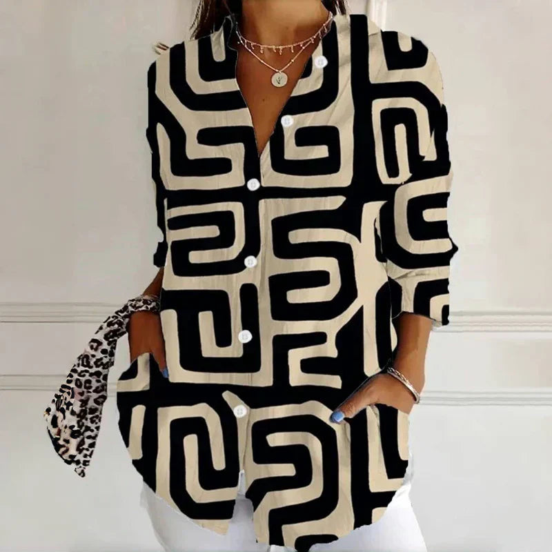 "Stella Bluse Damen, 100% Baumwolle, elegantes Design, atmungsaktiv, komfortabel, vielseitige Damenmode, schmeichelnde Passfo