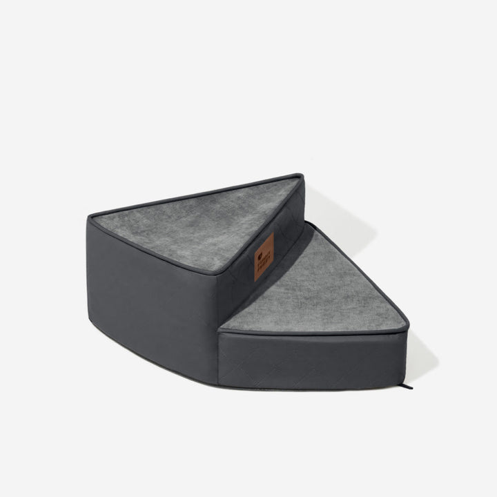 "Stilige, gelenkschonende Haustiertreppe, wasserabweisend, kurvendesign, ideal für modernen Wohnraum, rutschfest, leicht zu r