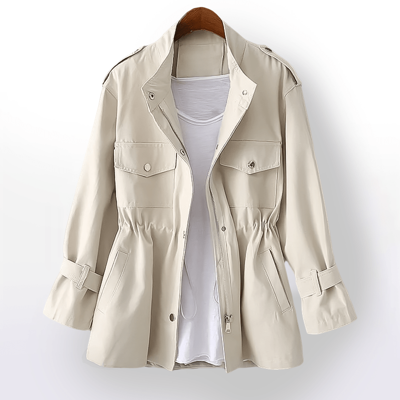 Stilvolle Damen Freizeijacke, vielseitig, schlicht, warm, lange Ärmel, gemütliche Passform, ideal für Winter und Alltag.