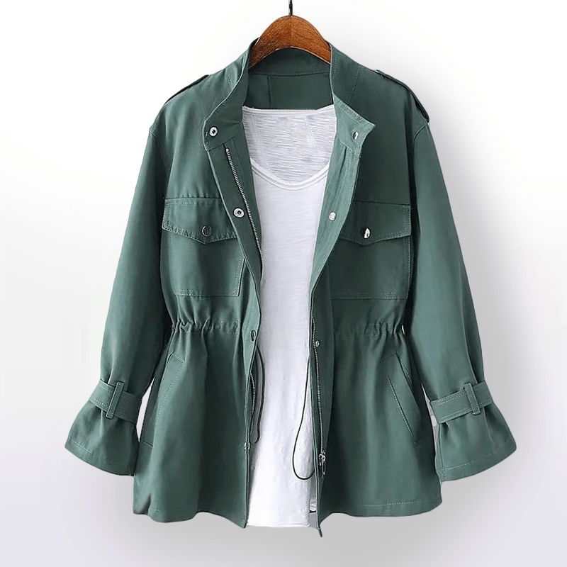 Stilvolle Damen Freizeijacke, vielseitig, schlicht, warm, lange Ärmel, gemütliche Passform, ideal für Winter und Alltag.