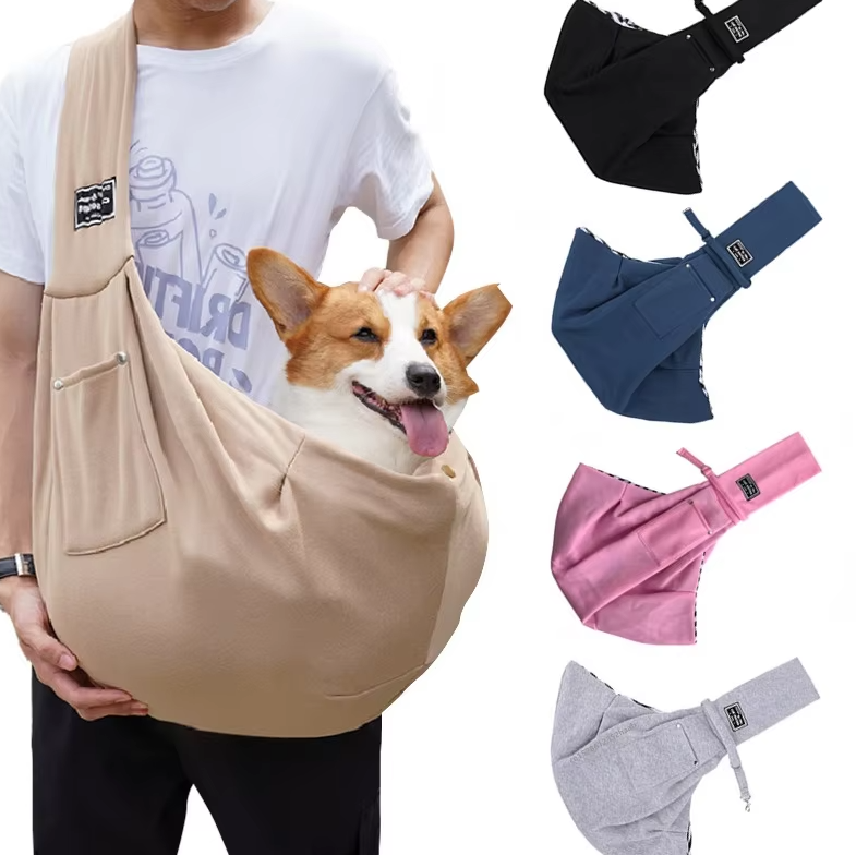 "Stilvolle, ergonomische Schultertasche für Hunde & Katzen in verschiedenen Farben, ideal für Reisen und Spaziergänge."