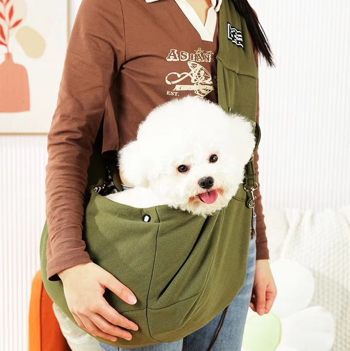 "Stilvolle, ergonomische Schultertasche für Hunde & Katzen in verschiedenen Farben, ideal für Reisen und Spaziergänge."
