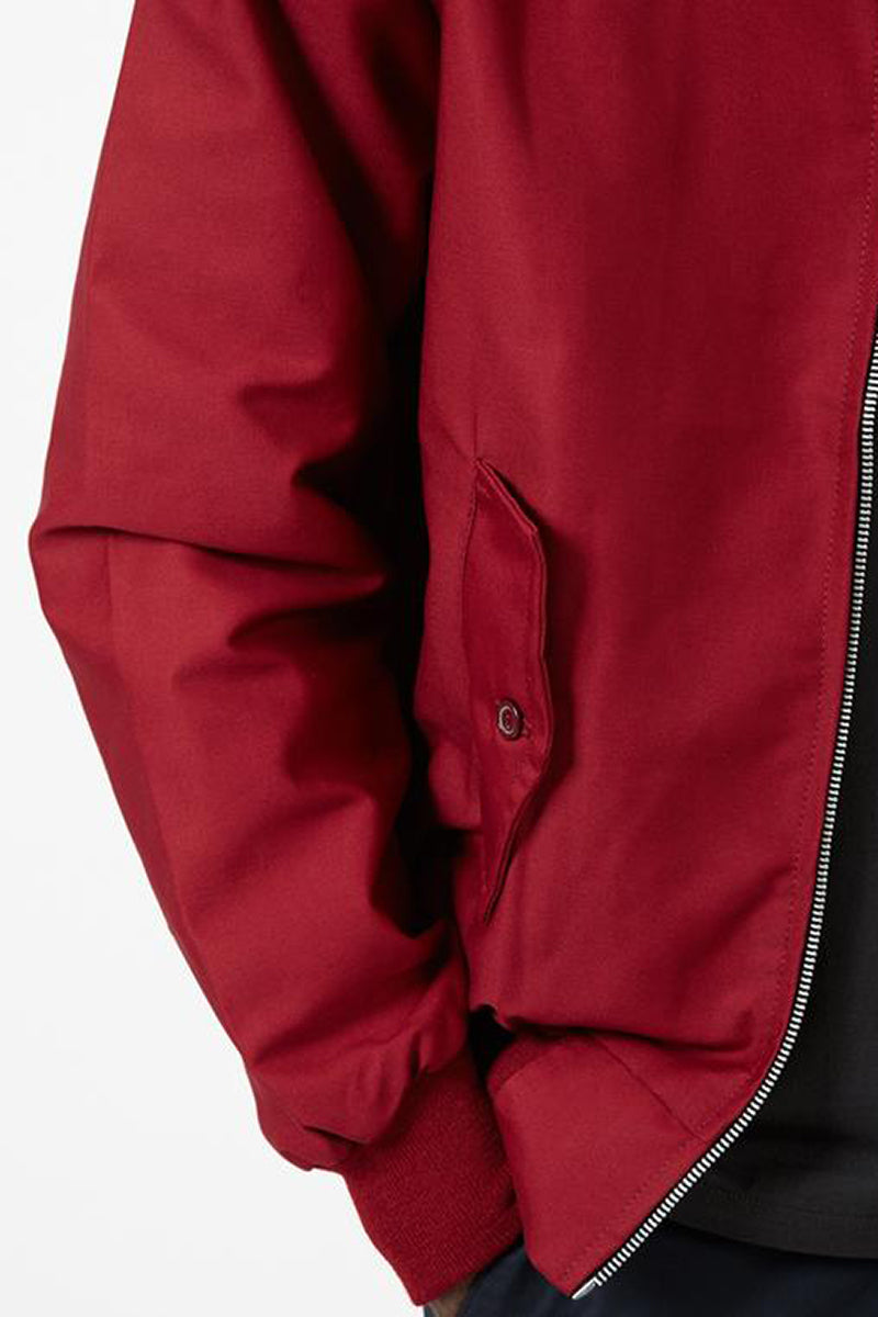 "Stilvolle Harrington-Jacke für Herren in klassischem Design, mit Stehkragen, gerippten Bündchen und praktischen Taschen."