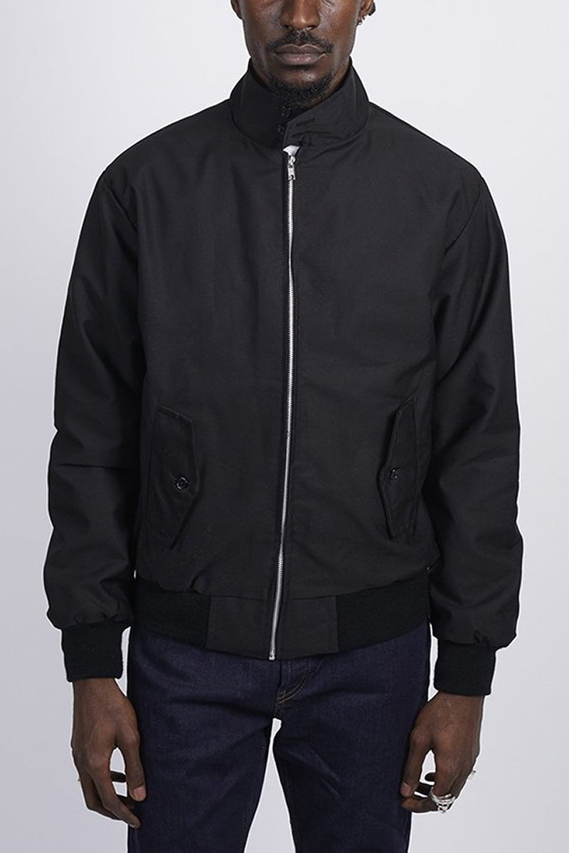 "Stilvolle Harrington-Jacke für Herren in klassischem Design, mit Stehkragen, gerippten Bündchen und praktischen Taschen."