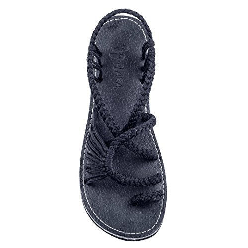 Strandsandalen Damen in Blau mit klassisch-modernem Design, ideal für Sommer und Alltag, in Größen 35-43 erhältlich.