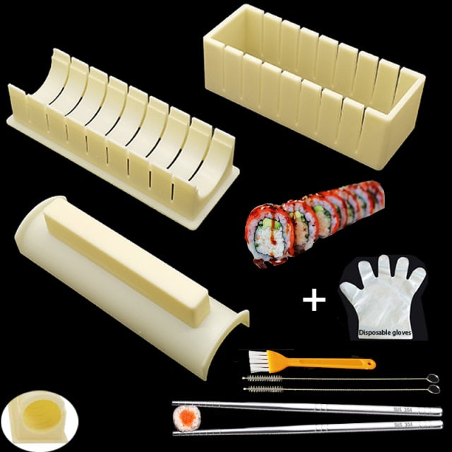 11-teiliges Sushi Maker Set | Komplette DIY-Küchenausrüstung