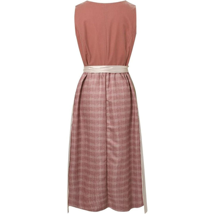 "Traditionelles Damen-Trachtenkleid mit quadratischem Ausschnitt, bayerische Eleganz, ideales Oktoberfest-Outfit, Midi-Länge.