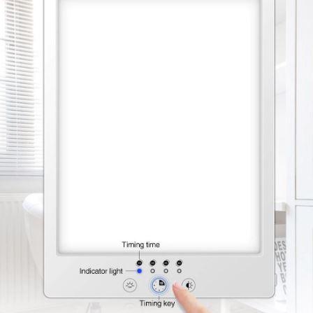 Tragbare Sonnenlichttherapielampe, kompakt mit 56 Perlen, einstellbare Helligkeit, ideal für stimmungsaufhellende Therapie.