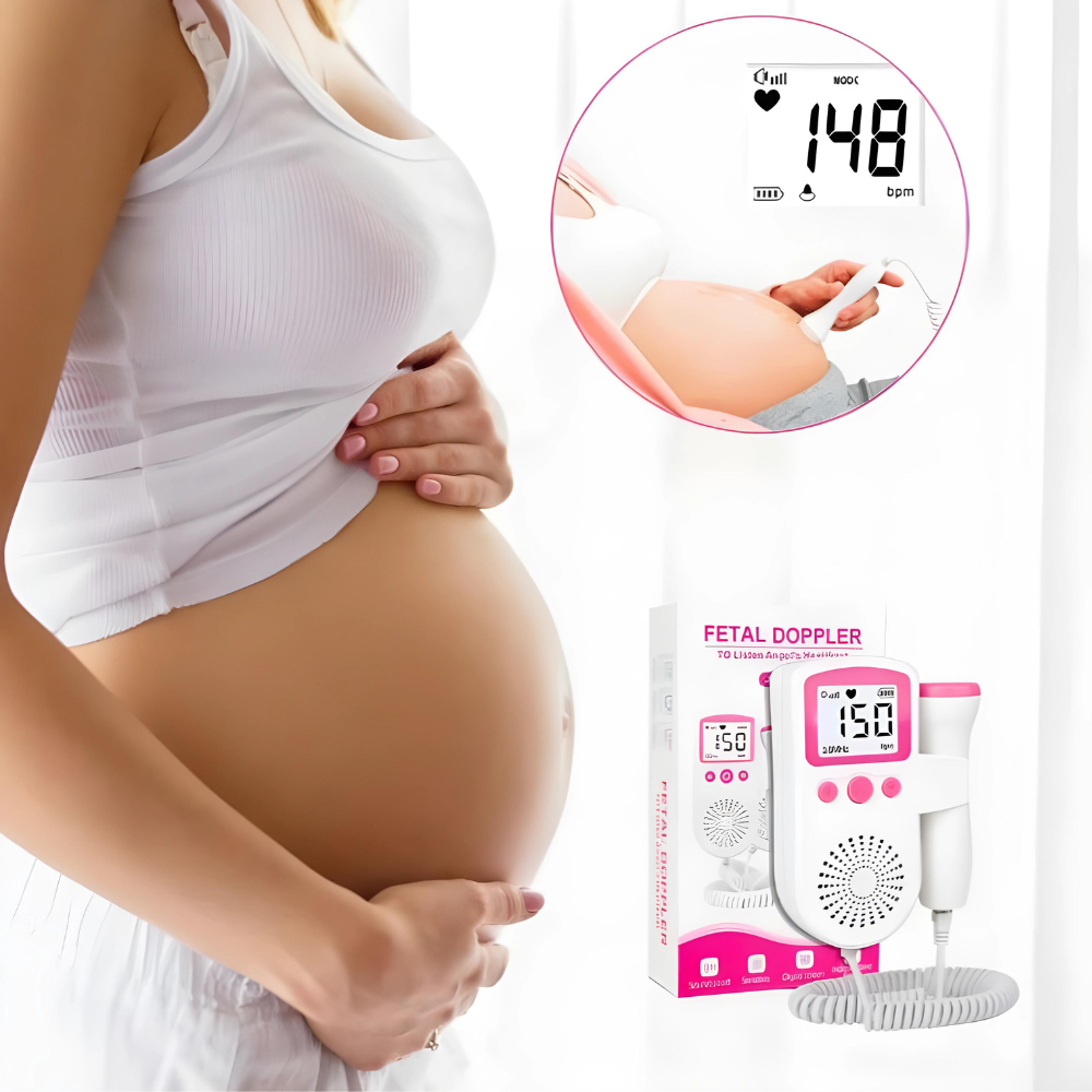 "Tragbarer Fetal-Doppler für Mütter, handlich und leicht, mit Lautstärkeregelung zur Herzfrequenzüberwachung des Babys."