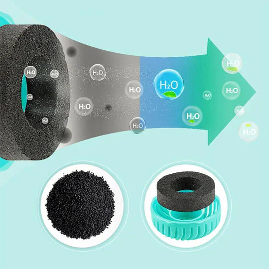 "Tragbarer Haustier-Wasserspender mit Filter, Einhandgriff, kompakt, ideal für Spaziergänge und Reisen, spritzwassergeschützt