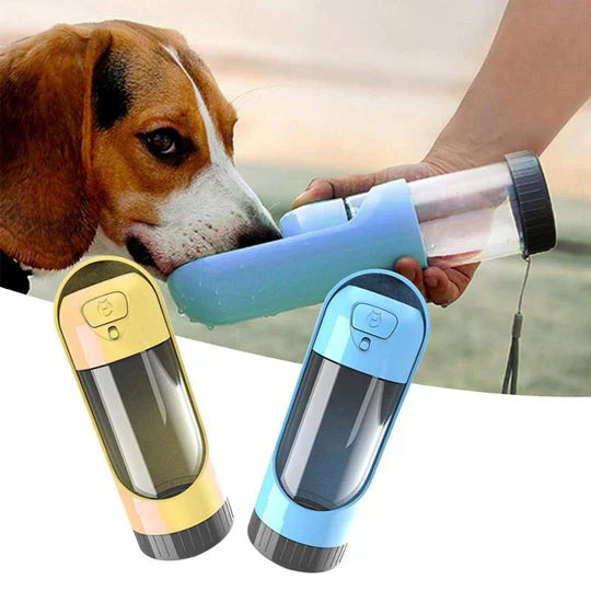 "Tragbarer Haustier-Wasserspender mit Filter, Einhandgriff, kompakt, ideal für Spaziergänge und Reisen, spritzwassergeschützt