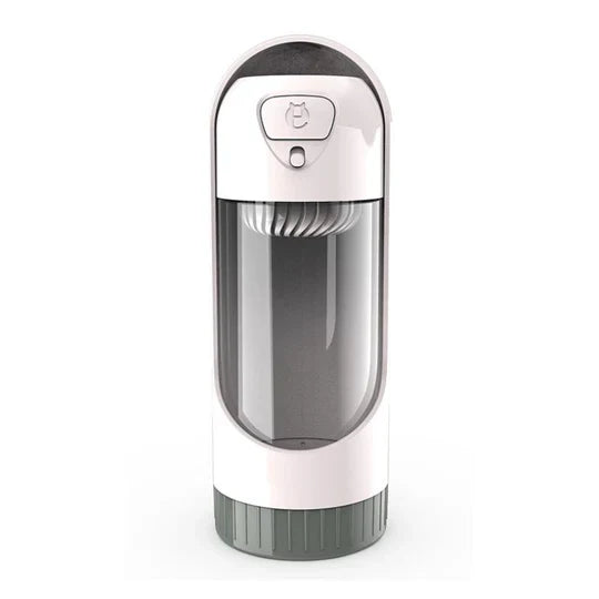"Tragbarer Haustier-Wasserspender mit Filter, Einhandgriff, kompakt, ideal für Spaziergänge und Reisen, spritzwassergeschützt